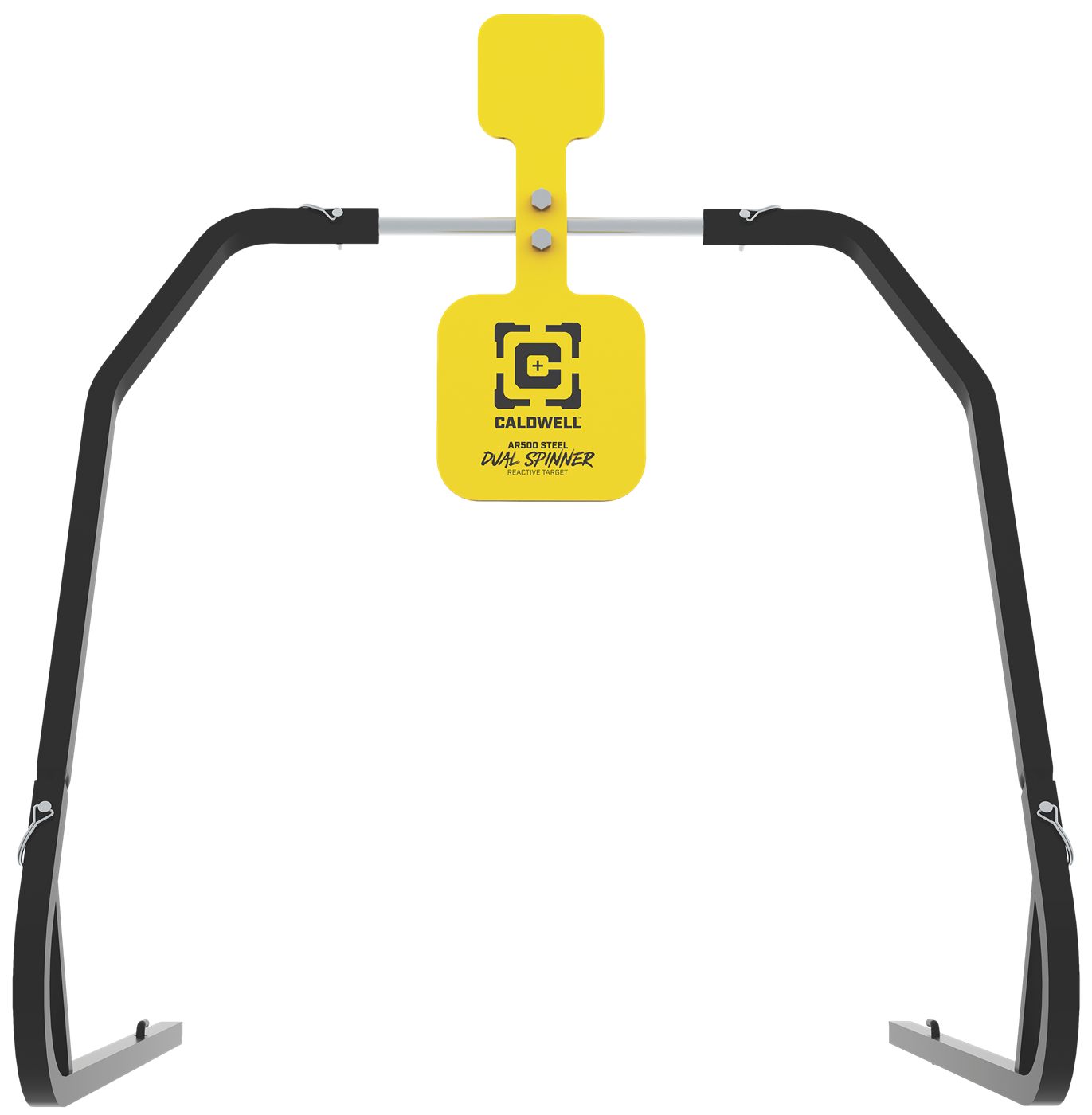 Caldwell 1196226 Daul Spinner Yellow AR500 Steel 3/8in Thick Standing Targe