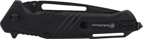 Smith Wesson S W Knife Extreme OPS 3in Tanto W/Glass Breaker Black/Black
