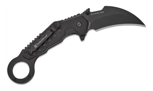 Smith Wesson Extreme Ops Karambit Assisted Folding Knife 3in Hawkbill Blade view 2