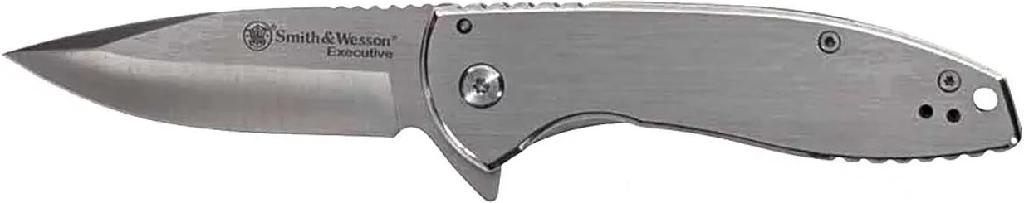 S/Wesson Executive Folding Knife 3in Blade (Platinum) Hangable