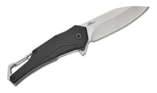 Smith Wesson Oasis Carabiner Folding Knife 3in Drop Point Blade Black