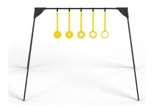 Caldwell 4002309 Ring Challenge Rimfire KYL Black/Yellow AR500 Steel Standi view 2