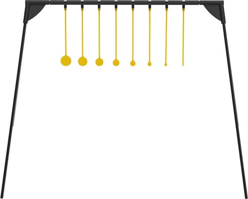 Caldwell 4002310 Challenge Target Rimfire KYL Black/Yellow AR500 Steel Stan view 2