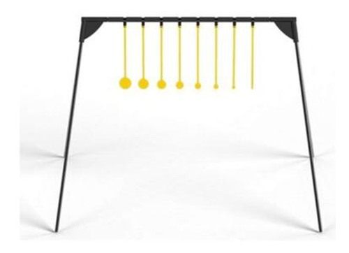 Caldwell 4002310 Challenge Target Rimfire KYL Black/Yellow AR500 Steel Stan view 4
