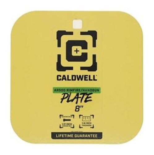 Caldwell 4002878 8in Rimfire/Handgun Yellow AR500 Steel Gong 1/4in Thick view 2