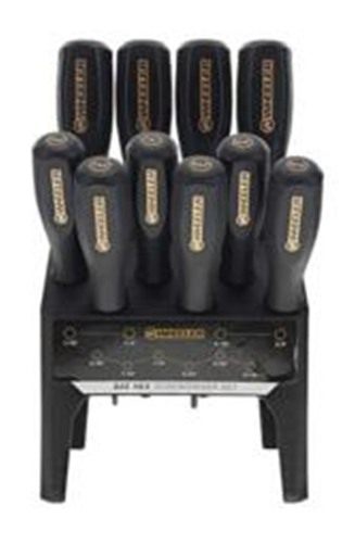 Wheeler 10 Piece SAE Hex Benchtop Screwdriver Set Black view 2