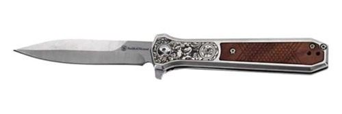 Smith Wesson KT Unwavered Spring Assist Folding Knife 3-1/5in Dagger Blade