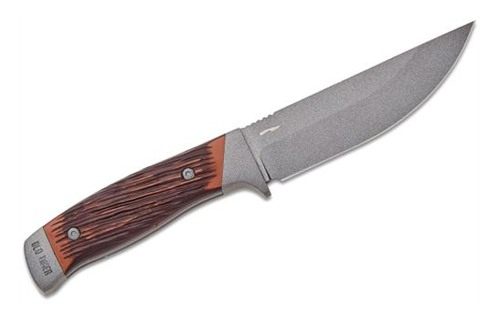 Old Timer Frontier Fixed Blade Knife 5in Drop Point Wood Box