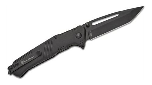 Smith Wesson Extreme Ops Folding Knife 3-1/2in Tanto Blade Black with Glass