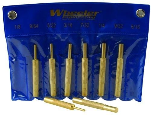 WHEELER 8-PC BRASS PUNCH SET W/STORAGE POUCH