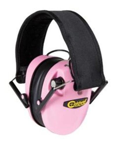 Caldwell 487111 E-Max Low-Profile Muff 23 dB Over the Head Pink/Black Adult view 3