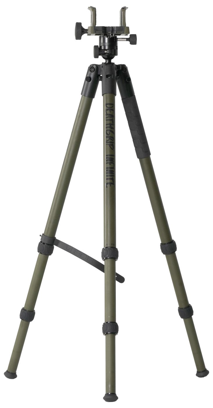 Bog-Pod 1159188 DeathGrip Infinite Tripod, Aluminum with Black/OD Green Fin