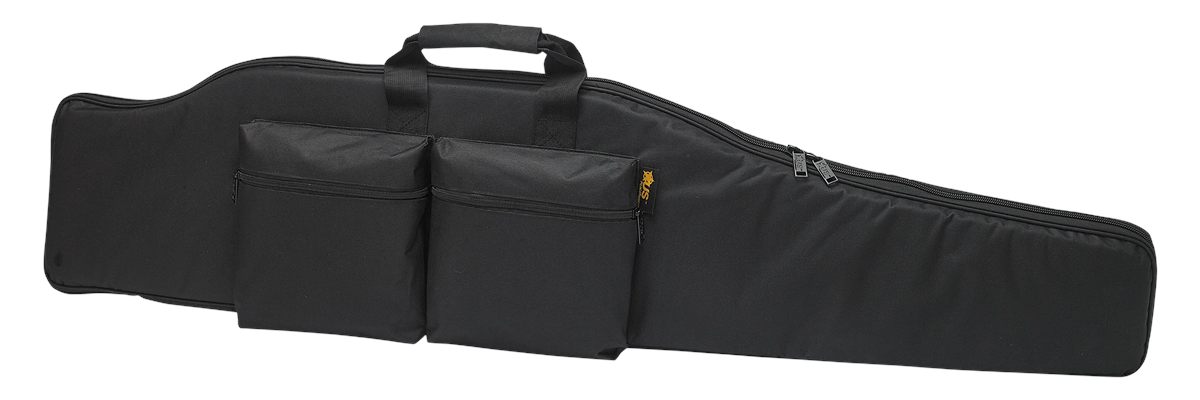 US PeaceKeeper Premier Rifle Case 53in 2 EXT Pockets Shoulder Strap (Black)