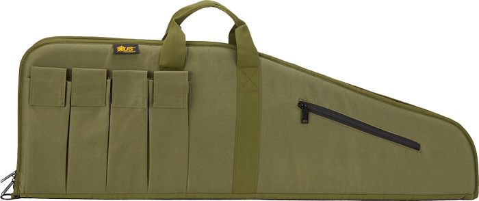 US PeaceKeeper 45in MSR Case BL 4 MAG Pouches 600 Denier ODG view 2