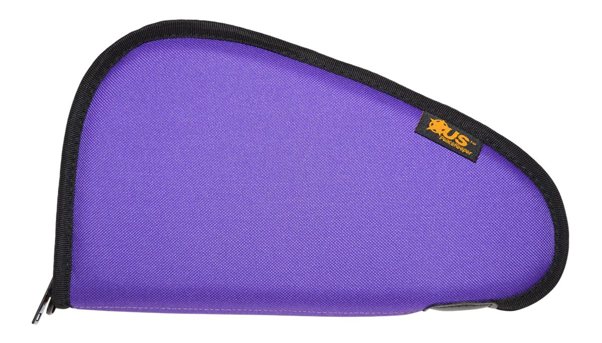 US PeaceKeeper Products P21411 Pistol Case, Purple, 11inx6inx1in,Medium