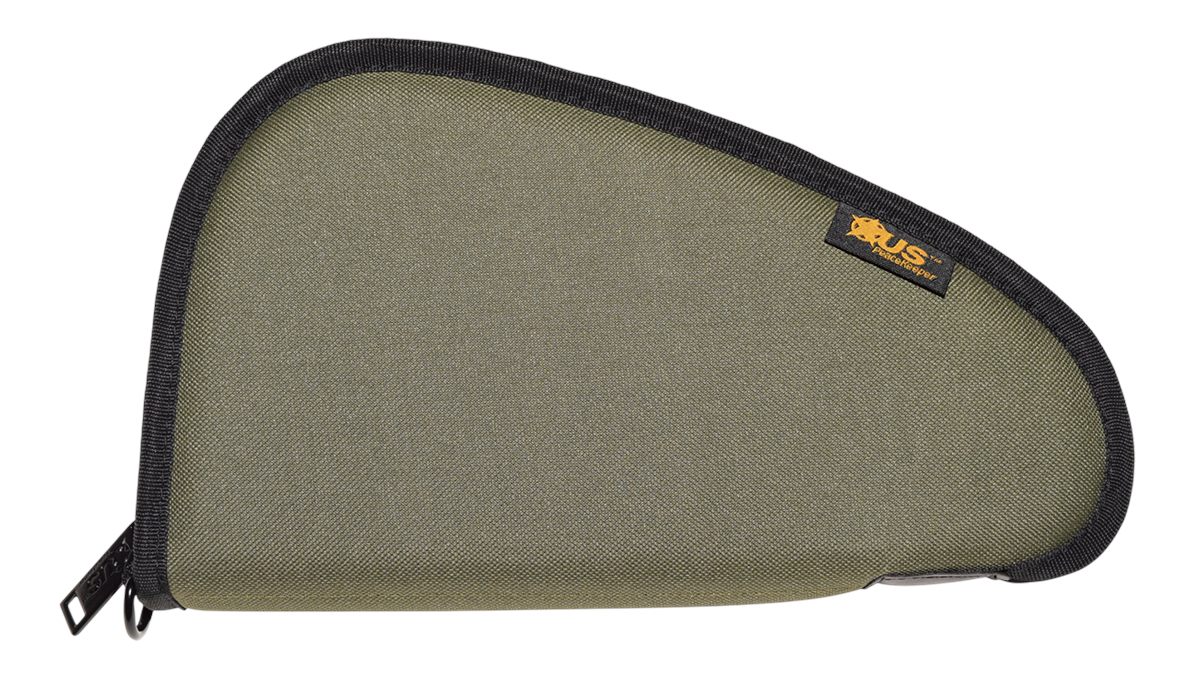 US PeaceKeeper Products P21711 Pistol Case, OD Green, 11inx6inx1in, Medium