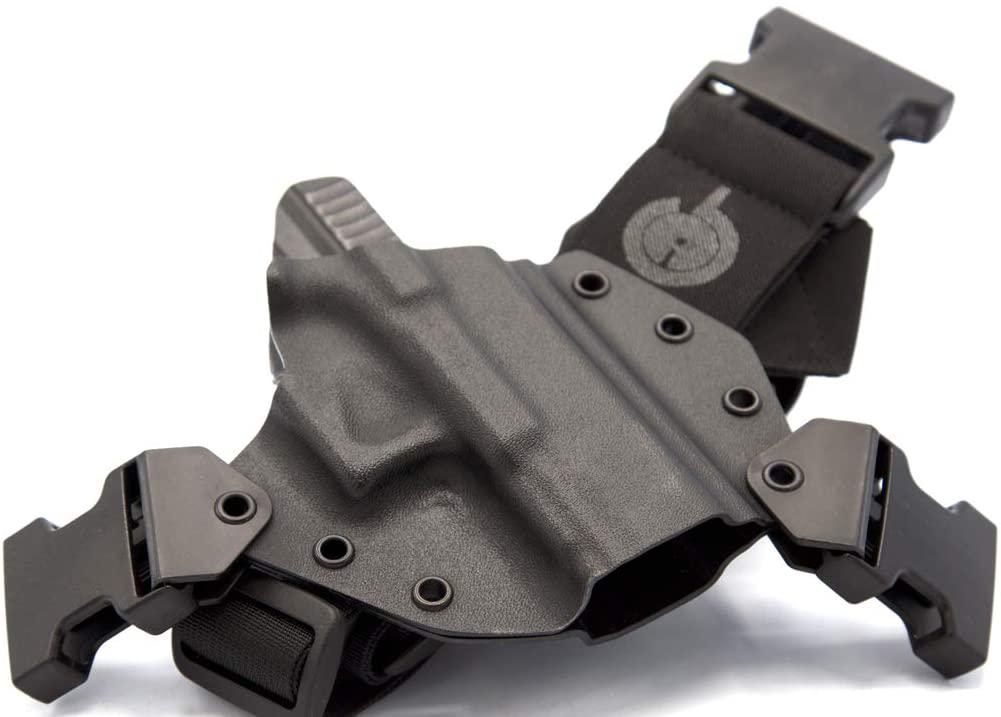 GunfightersINC Kenai Chest Holster for a Glock - Black (Model - 17, Right) view 2