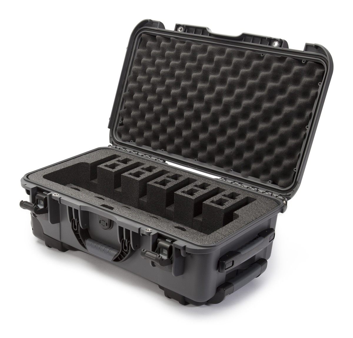 Nanuk 935 Waterproof Professional Gun Case with Foam Insert for 6UP w/Wheel