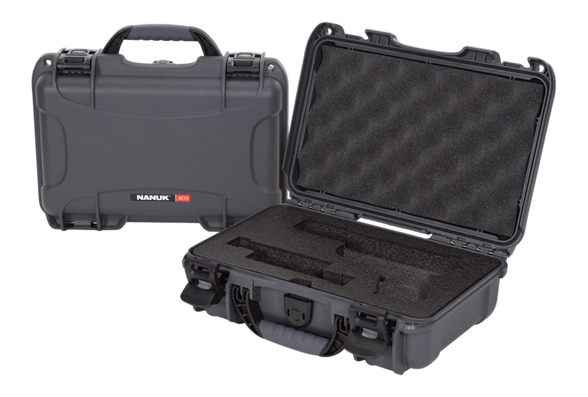 Nanuk Gear Protection USA 909GLOCK7 909 Graphite Resin Compatible w/Glock