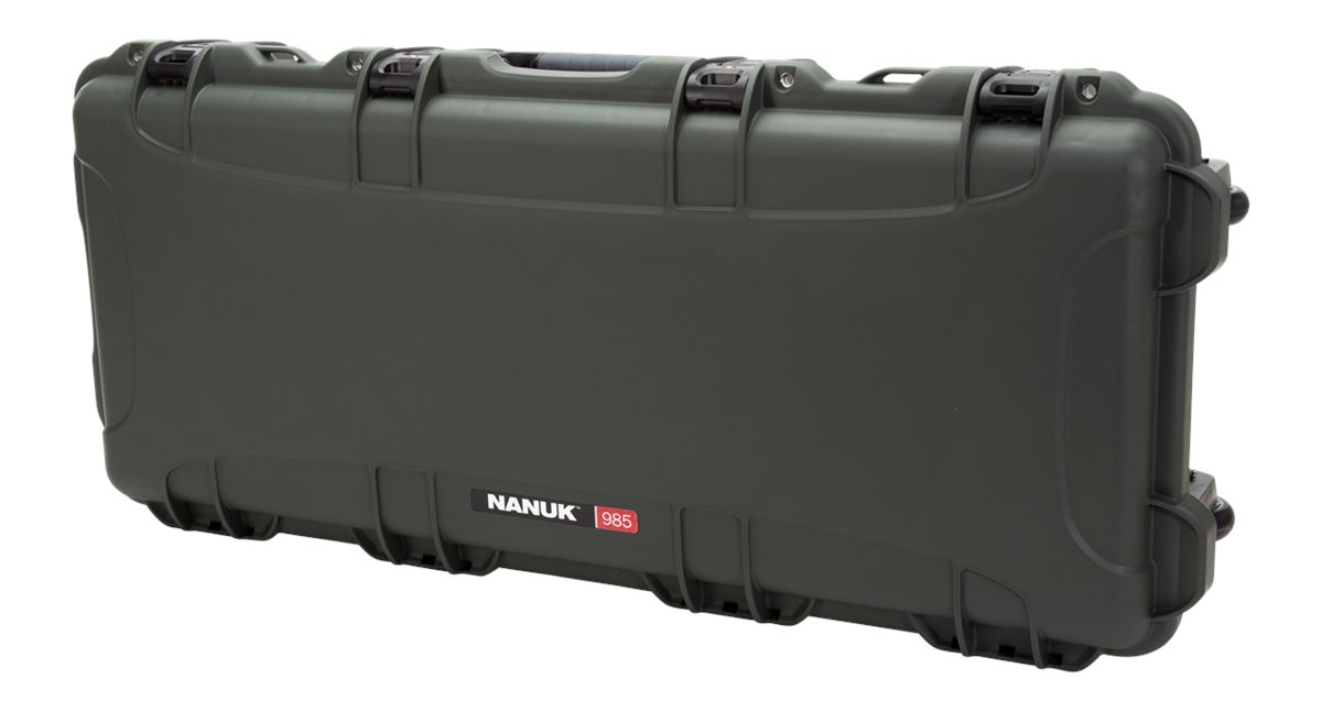 Nanuk Gear Protection USA 985TAK6 985 Takedown Case Olive Resin Lockable La