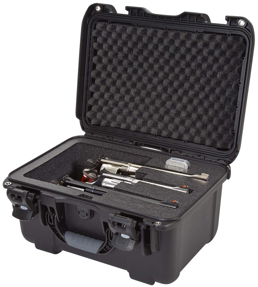 Nanuk Gear Protection USA 918REV01 918 3 Up Revolver Case Black Polymer w/