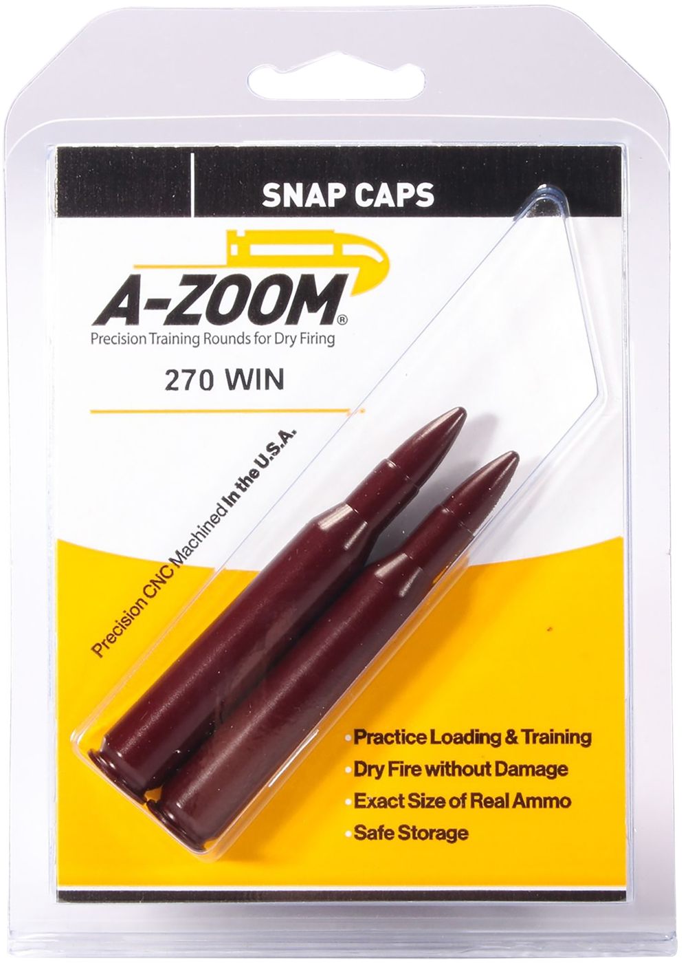A Zoom Lyman 270 Winchester Metal Rifle Snap Caps, Pack of 2