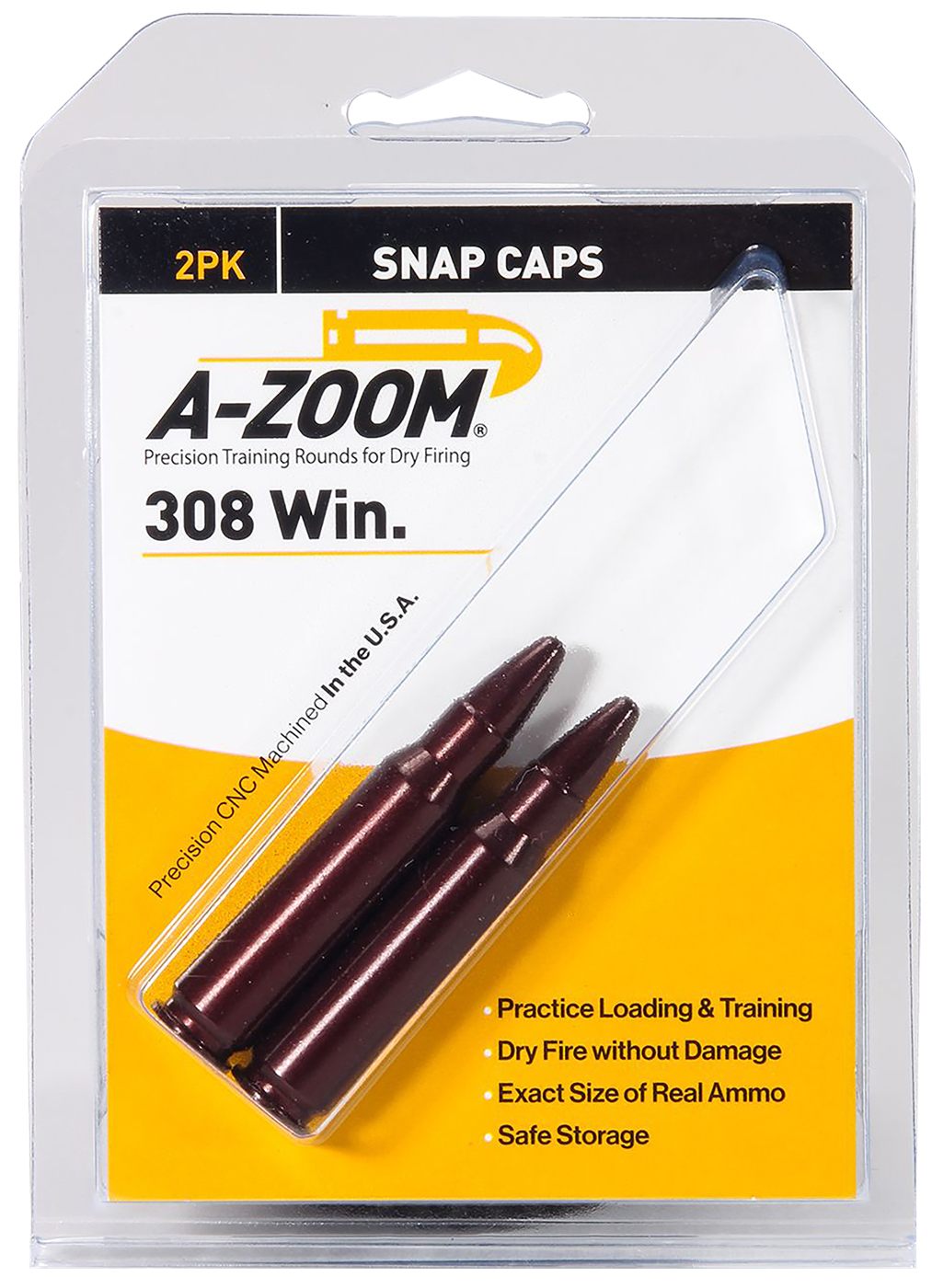 Lyman A-Zoom, Rifle Metal Snap Caps, 308 Winchester, Per 2, Red (12228)