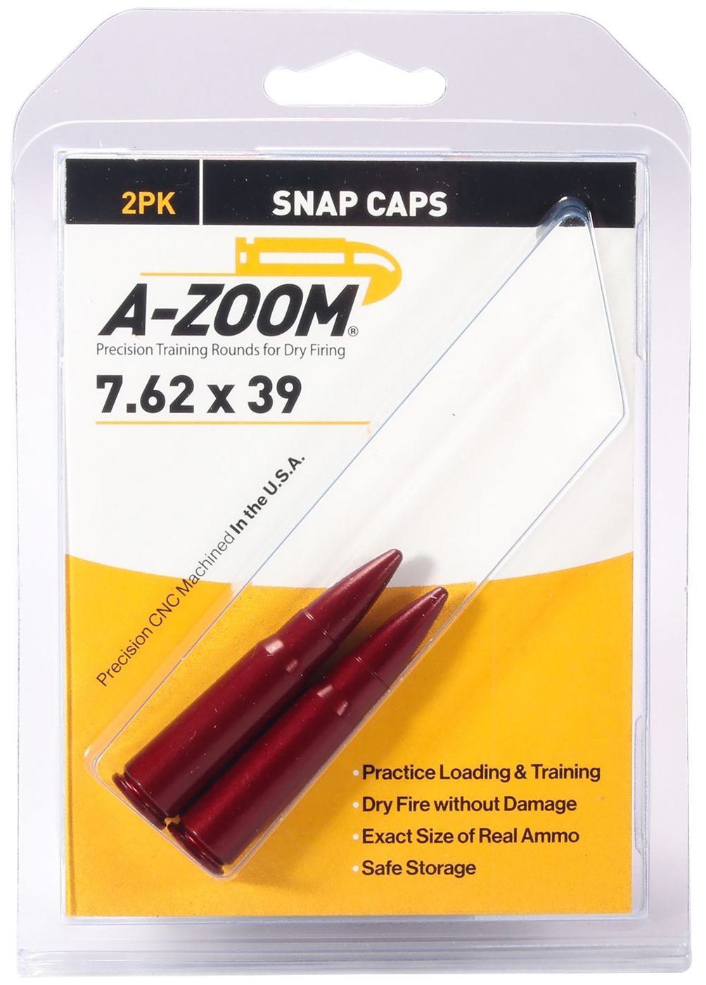 A Zoom 12234 Rifle Snap Cap 7.62x39mm 2 Pack