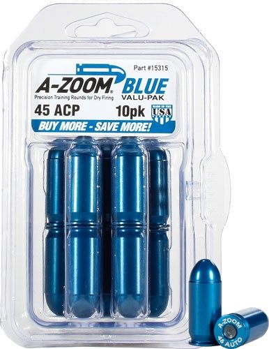 Pachmayr GUN Works A-Zoom 15315 Pistol Blue Snap Caps 45ACP 10 Pack view 2