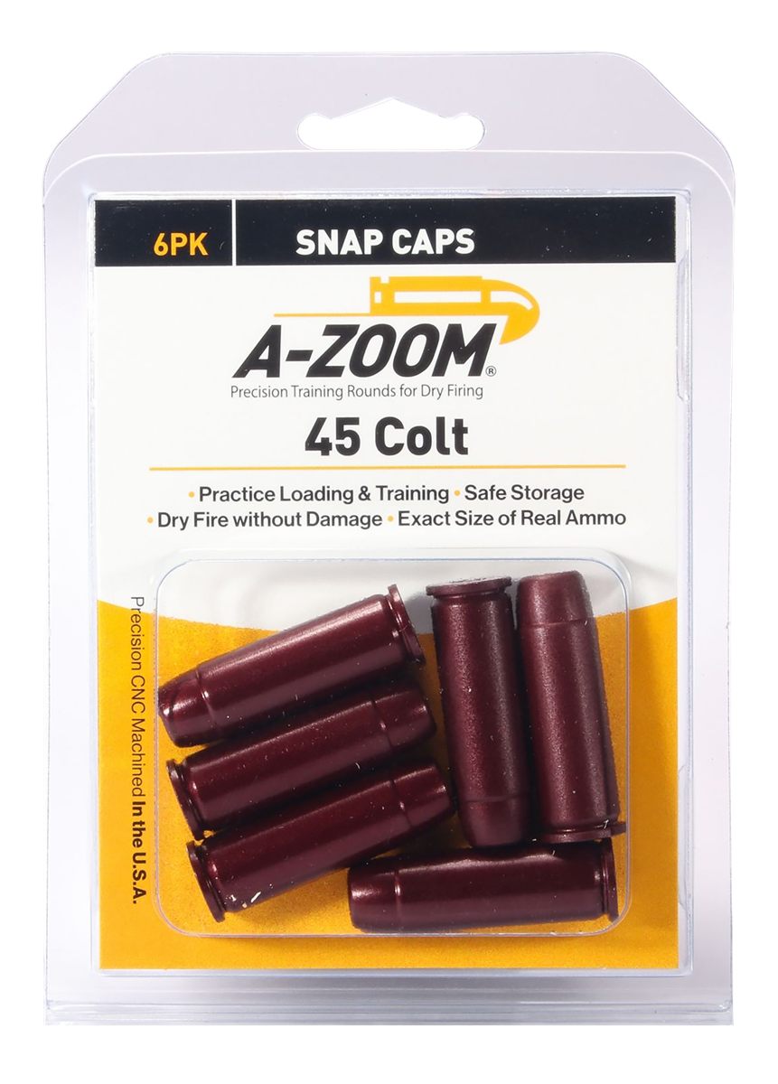 Lyman A-Zoom 45 Colt Precision Snap Caps (6 Pack)