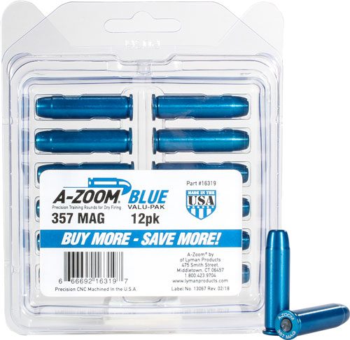 A Zoom Revolver Snap Caps.357 Mag, 12-Pack, Blue, 16319 view 2