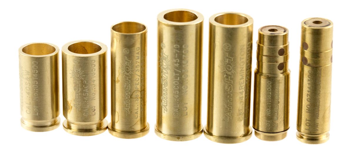 Aimshot KTPISTOL Boresight Pistol Kit Laser Universal Brass