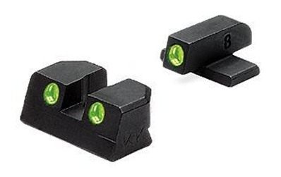Meprolight Sights Fixed Night Sauer TD 9mm/.357 Green Front Rear