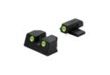 Meprolight Sights Fixed Night Sauer TD 9mm/.357 Green Front Rear view 2