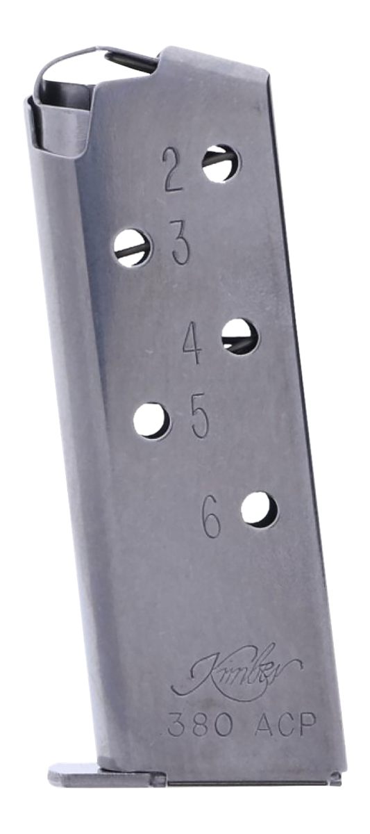 Kimber Mfg.,1200163A Micro Magazine 6rd Silver Stainless Steel