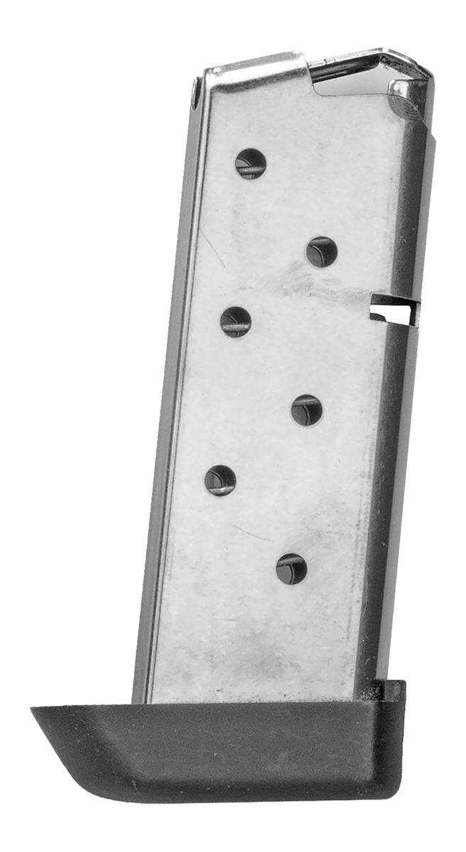 Kimber Mfg.,1200164A Micro w/ Base Pad 7rd 380 ACP Silver Stainless Steel