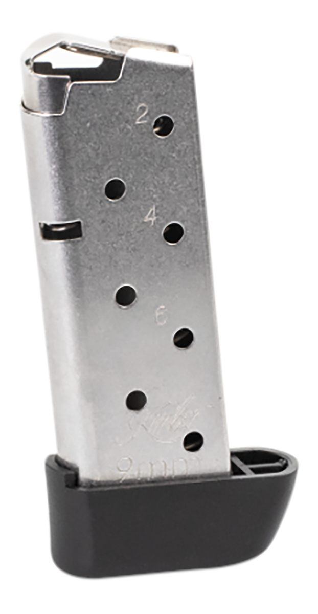 Kimber Mfg, 1200845A Micro 9 7rd Extended 9mm Luger Silver Stainless Steel