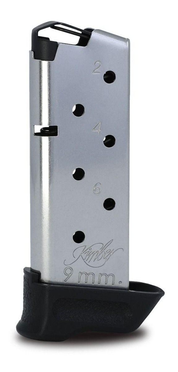 Kimber Mfg, 1200851A Micro 9 Tac-Mag 7rd Extended 9mm Luger Silver view 2