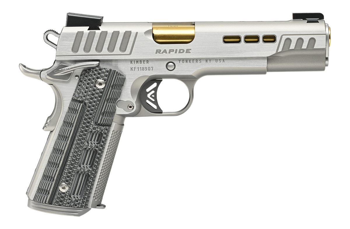 Kimber Mfg.,3000423 Rapide Dawn 45 ACP 8+1 5in Gold TiN Stainless Steel Bar