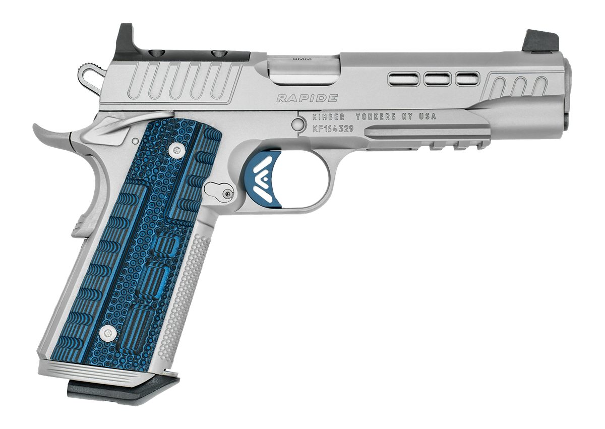 Kimber Mfg.,inc 3000455  Rapide ICE OR 9mm 9+1 5" Stepped Cocking Serrations Stainless Steel Slide G-10 Grip