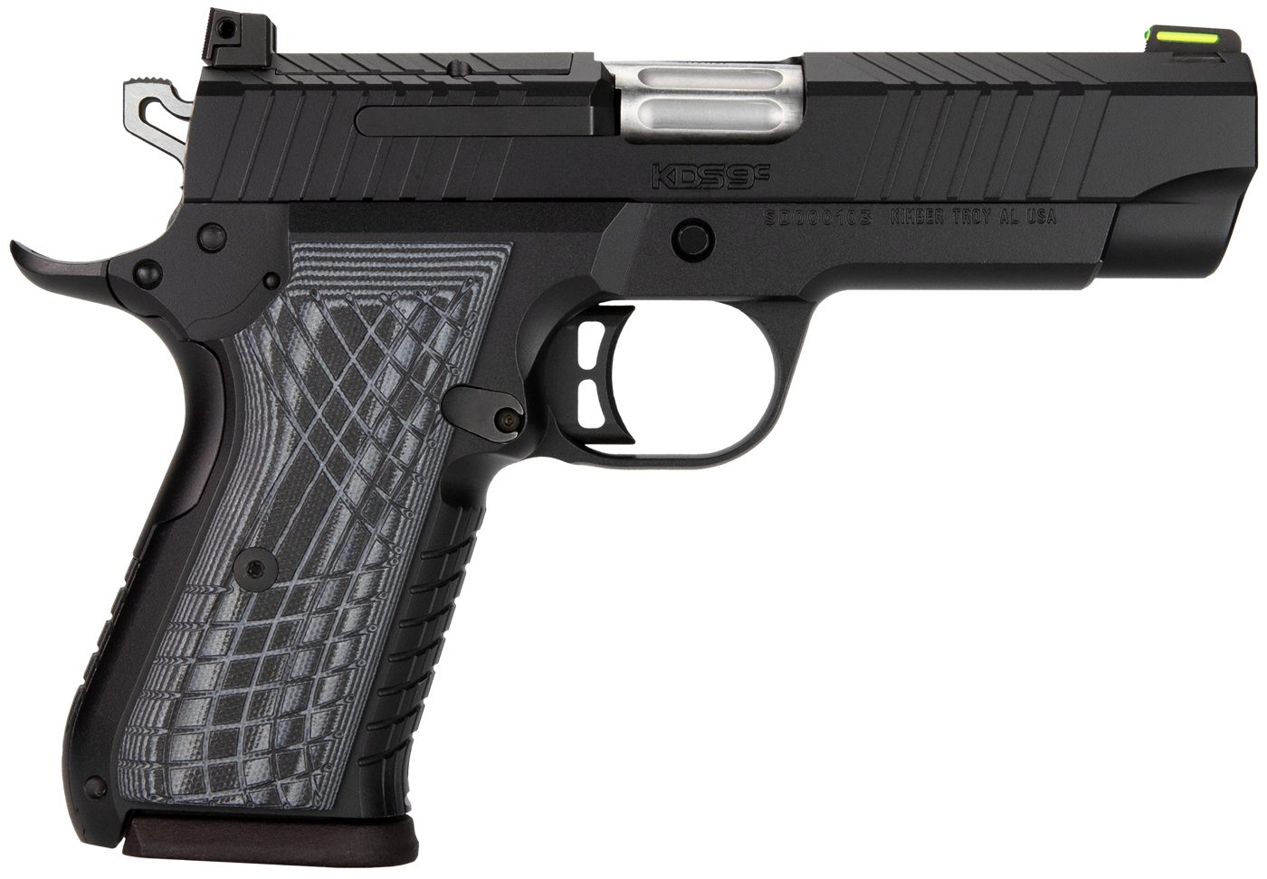 Kimber Mfg.,3100010 KDS9C 9mm 15+1 4.09in KimPro Black Front and Rear Serra view 2