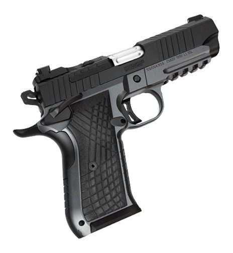 Kimber Mfg.,3100018 KDS9C Rail 9mm 10+1 4.09in KimPro Gray/Black Front and view 2
