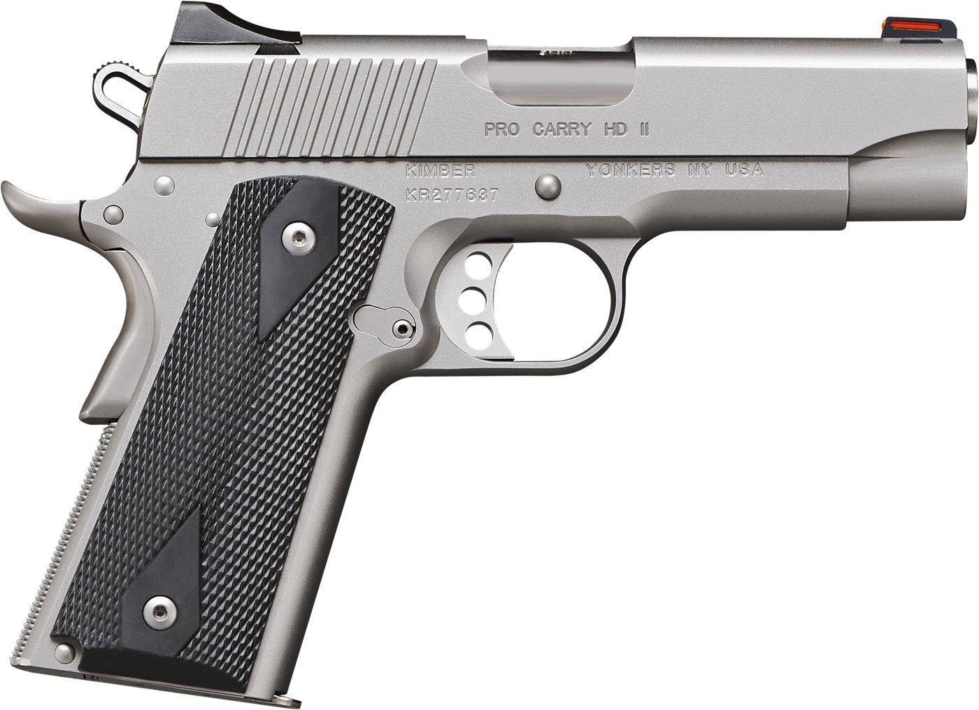 Kimber Mfg.,3200044CA Pro Carry HD II (CA) 38 Super 9+1 4in Stainless Steel
