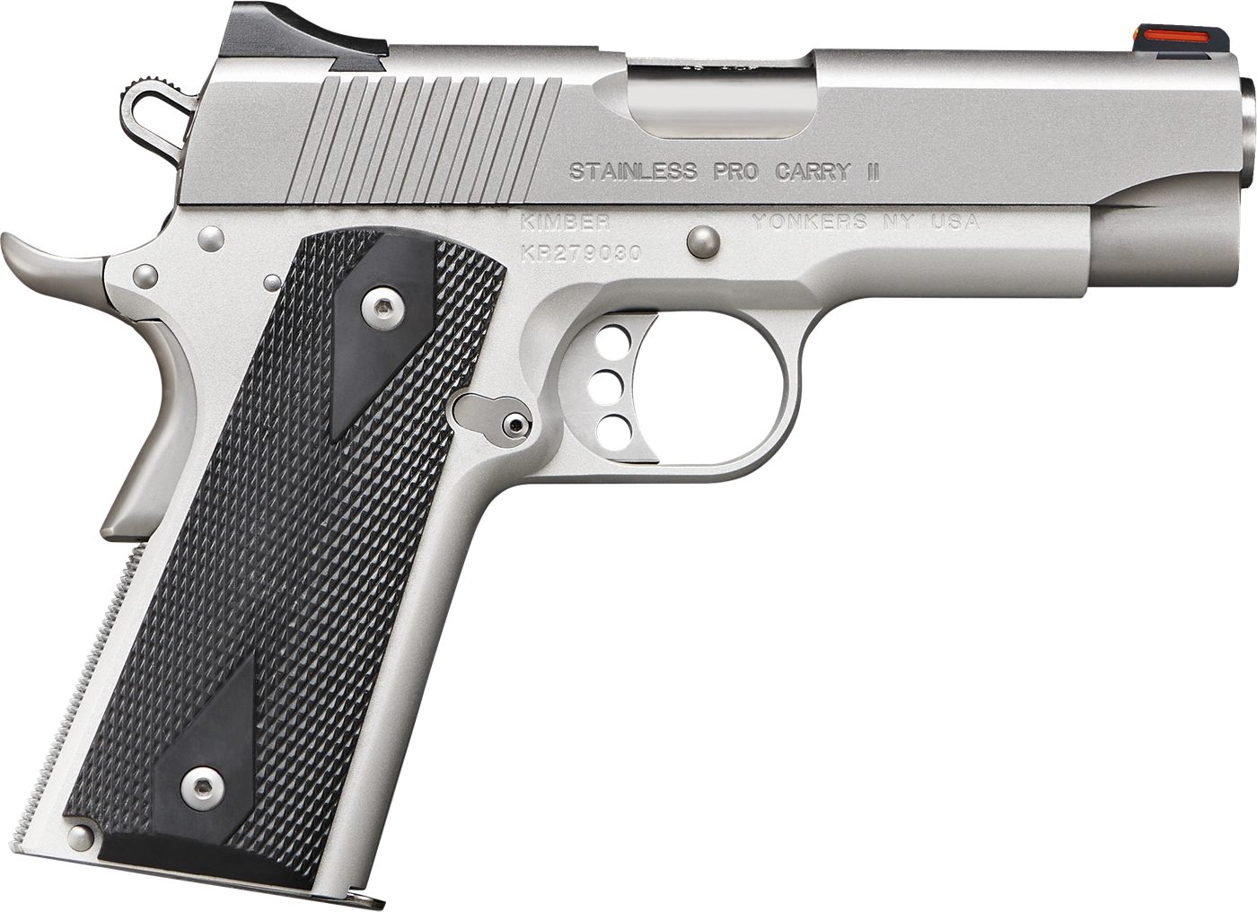 Kimber Mfg.,3200052CA Stainless Pro Carry II (CA) 45 ACP 7+1 4in Steel Slid