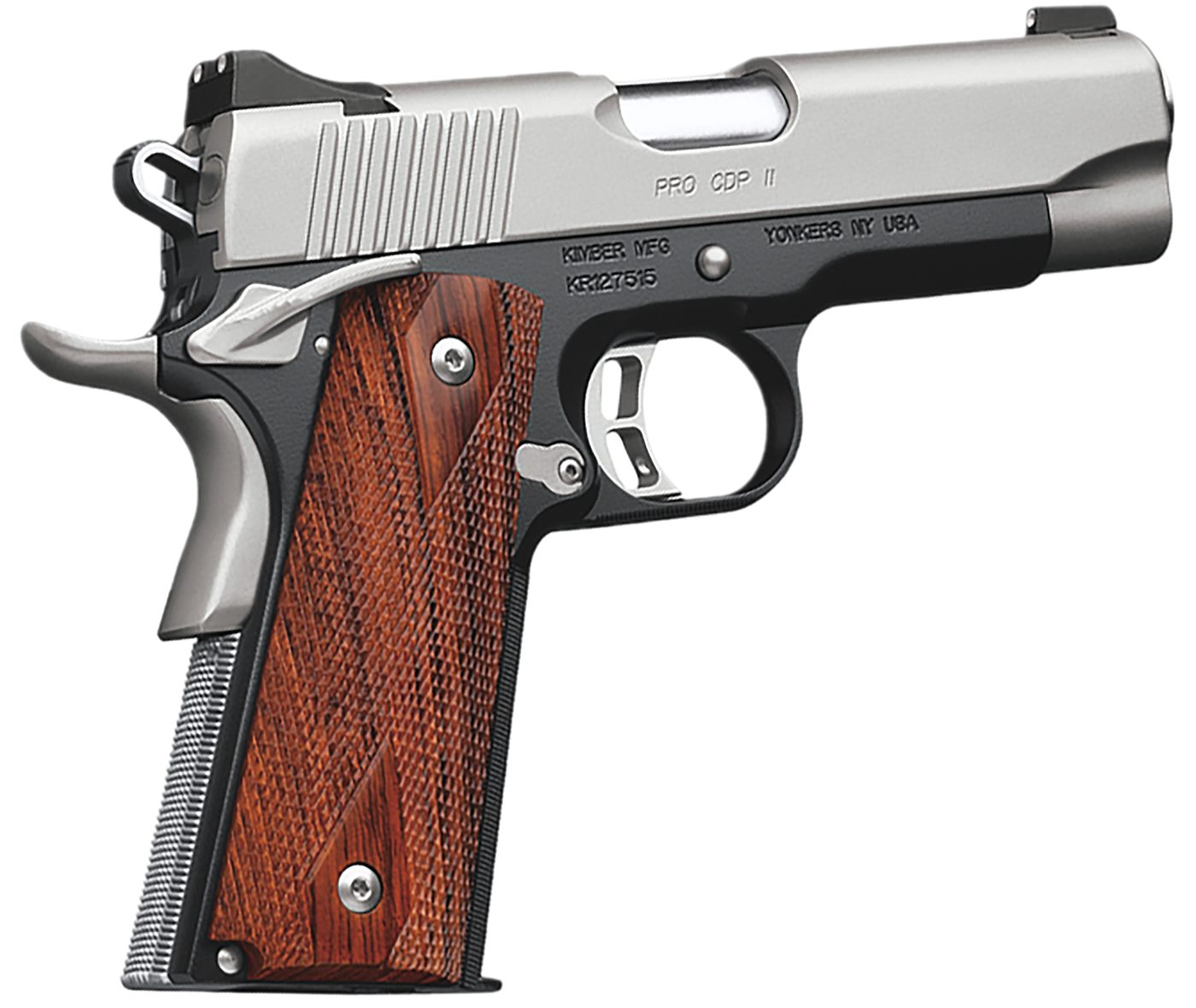 Kimber America Mfg.,3200055CA Pro CDP II (CA) 45 ACP 7+1 4in Satin Silver S