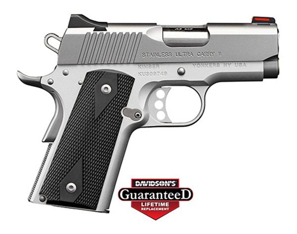 Kimber Mfg.,3200062CA Stainless Ultra Carry II (CA) 45 ACP 7+1 3in Satin Si view 2