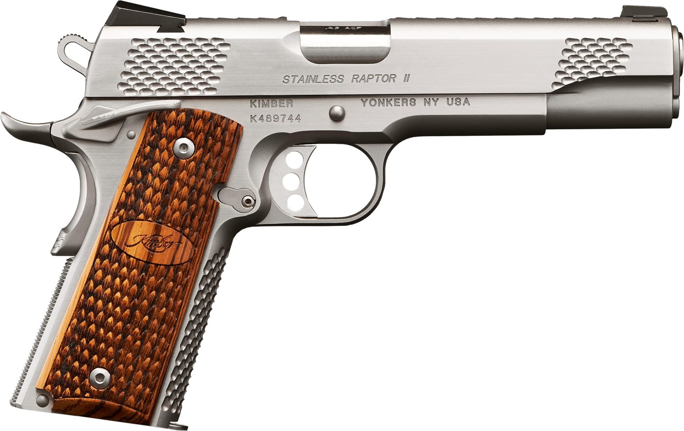 Kimber Mfg, 3200181 Raptor II Ultra 45 ACP 8+1 5in Stainless Match Grade Ba