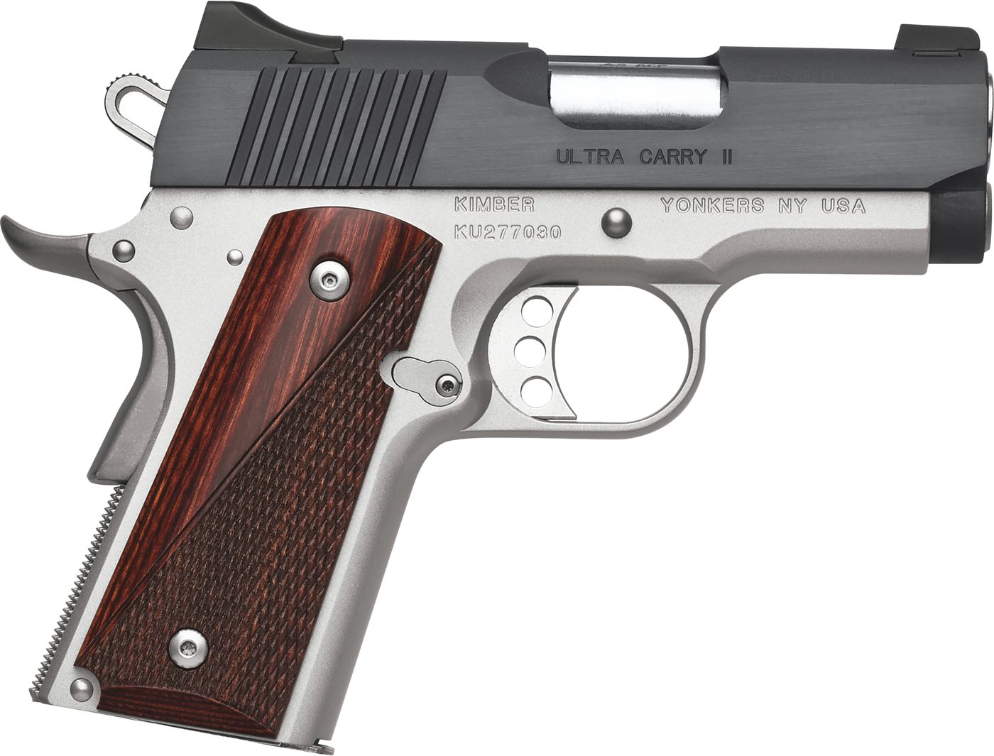 Kimber Mfg, 3200321 Ultra Carry II 45 ACP 7+1 3in Stainless Match Grade Bar