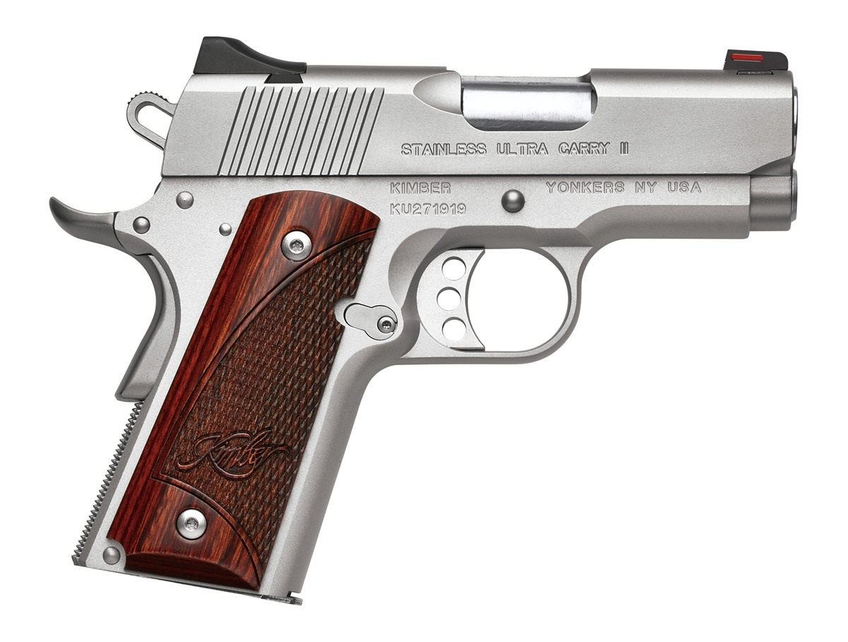 Kimber Mfg, 3200330 Ultra Carry II 45 ACP 7+1 3in Stainless Match Grade Bar