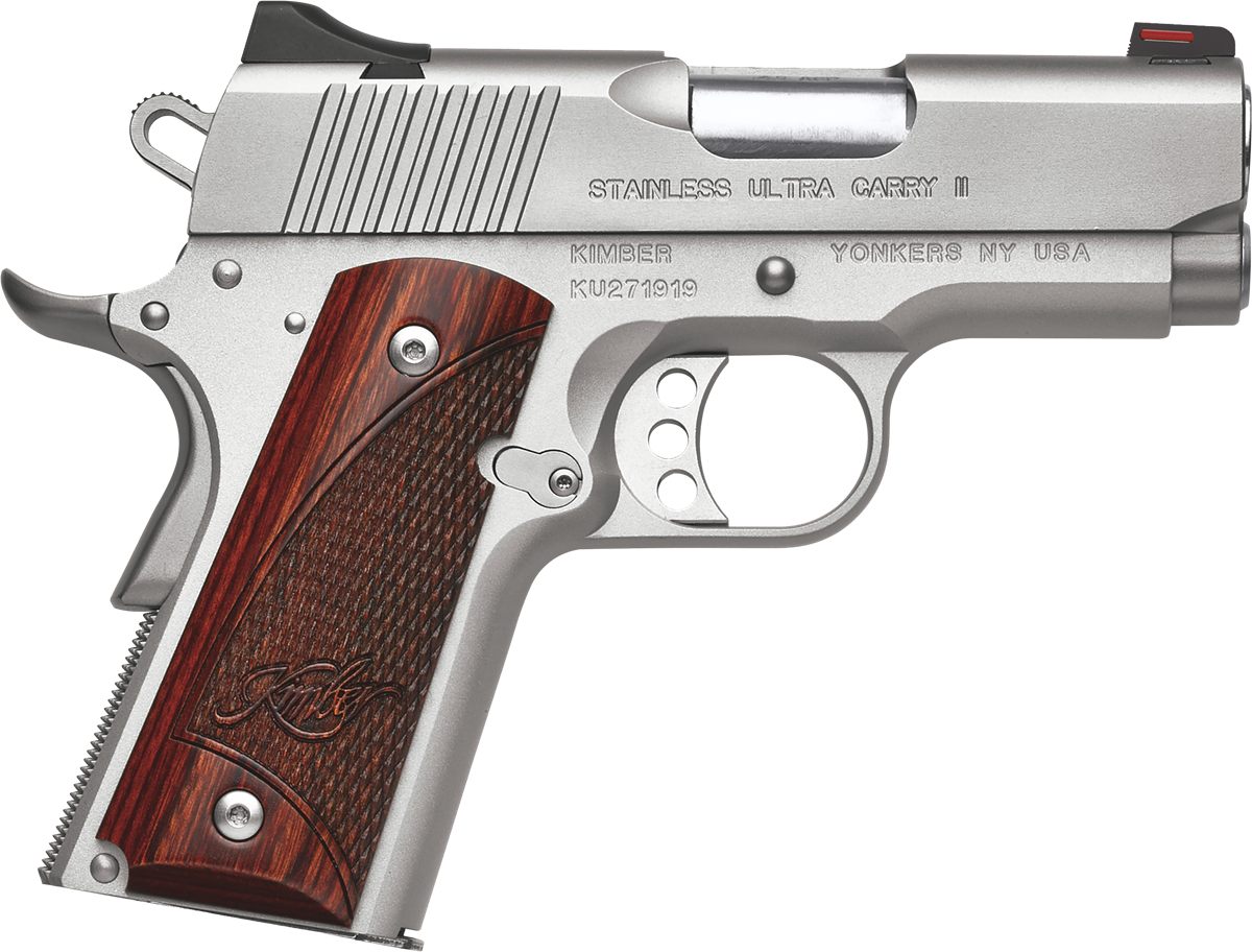 Kimber Mfg, 3200330 Ultra Carry II 45 ACP 7+1 3in Stainless Match Grade Bar view 2